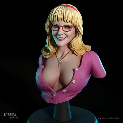 Bustos modelo de resina a escala impresos en 3D para niñas de fantasía, ciencia ficción de Torrida - Imagen 5 de 24