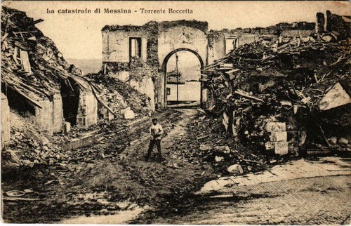 CPA La catastrophe di MESSINA Torrente Boccetta ITALIE (801080) - Photo 1/2