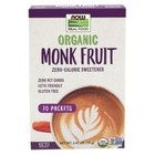 NOW FOODS Monk Fruit Organic 70 Packets