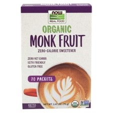 NOW FOODS Monk Fruit Organic 70 Packets