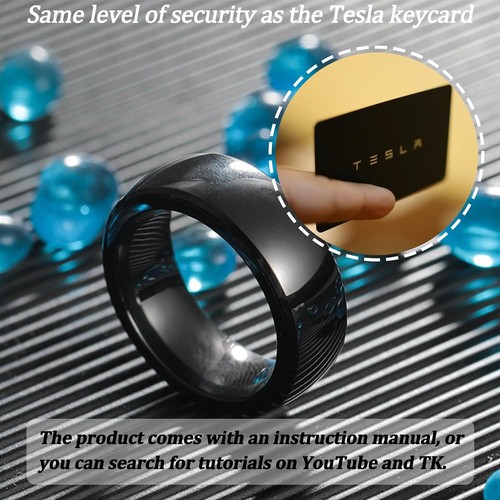 Model3/Y/X/S Replacement of Key Fob For Tesla Smart Ring Key Accessory for Tesla - Bild 6 von 19