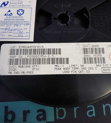 LP2980IM5X-2.5/NOPB || NSC|| 50 mA, 3,3 V, Spannungsregler  & SOT23-5 || 20 pcs