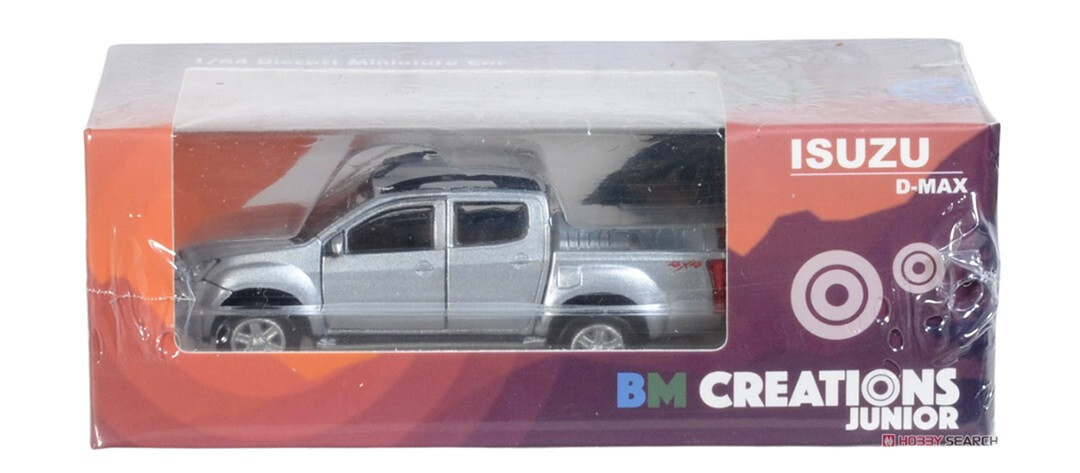 BM Creations 2016 Isuzu D-Max RHD Silver 1:64 Scale 3 Inch