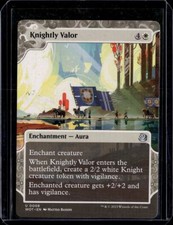 Knightly Valor - 8 - WOT - NM - MTG Magic the Gathering