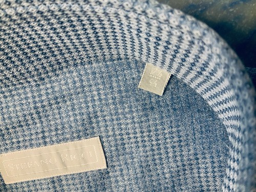 CAMISA STEFANO RICCI HOMBRE ALGODÓN AZUL TALLA 17.5/44 NUEVA HECHA EN ITALIA - Imagen 10 de 16