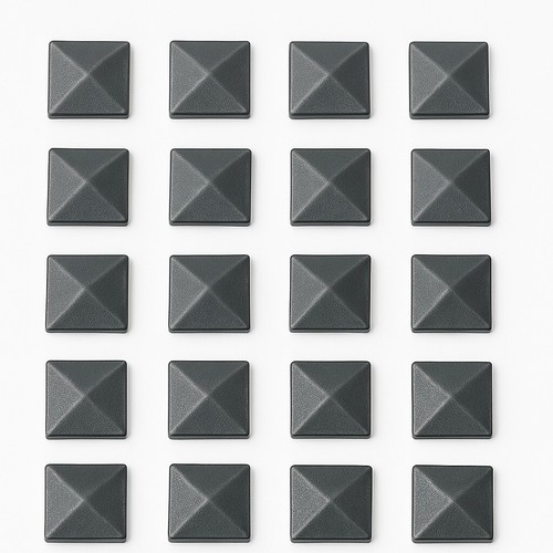 100 x EIMASS® Hot Fix Ferro su Piramide Borchie Metallo, Abbellire Borse Cinture Scarpe - Foto 4 di 6
