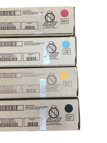 Set 4 Toner Toshiba T-FC505U-K T-FC505U-C T-FC505U-M T-FC505U-Y - Foto 3 di 3