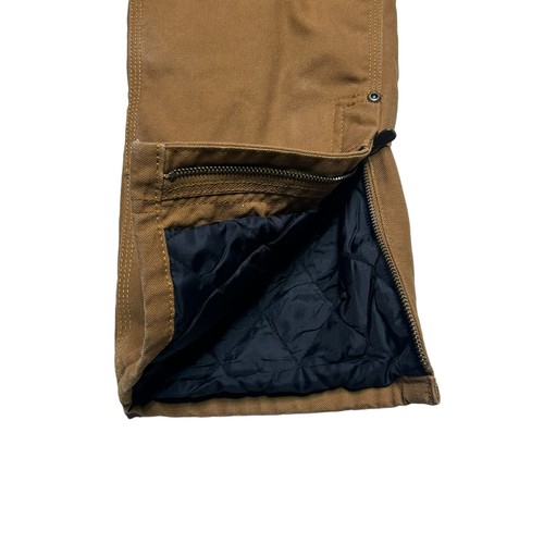 Carhartt Canvas Overall Bib Boys Youth Size 4 Tan Kids Outdoor Hiking - Picture 5 of 7