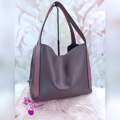 COACH HADLEY COLORBLOCK HOBO 76088 OXBLOOD/VINTAGE MAUVE