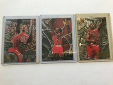 Michael Jordan, '96/'97, Fleer, MetallizedScottiePippen, Fleet Metals and Nuts 