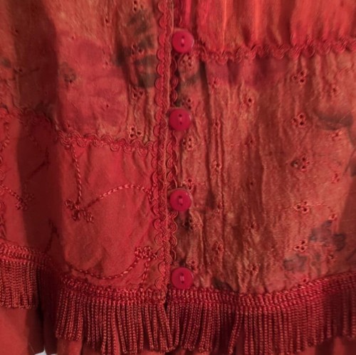 Camisa Victoria Moon Vintage Talla Med Boho Bohemia Patchwork Flecos Hippie En Capas - Imagen 3 de 7