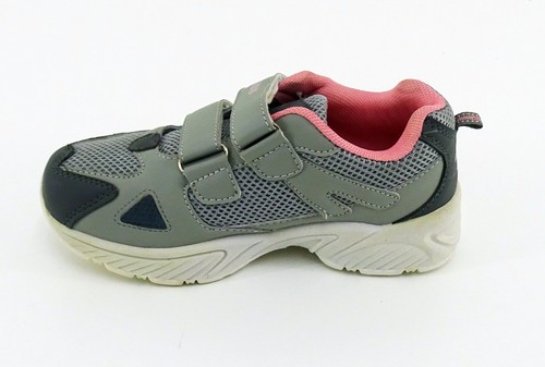 Zapatillas Magnus velcro zapatos bajos cuero sintético textil gris rosa talla 32 - Imagen 5 de 9