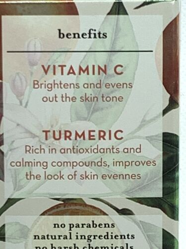 FLEURIK schiarente vitamina C, siero viso curcuma macchie scure e pelle opaca 1 oz - Foto 4 di 11