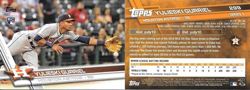 2017 Topps Baseball Series 1 ..You Pick..176-350 - Picture 122 of 172