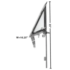 1968 Mustang Vent Window Assembly Clear Glass Right Side Dynacorn 3641FL