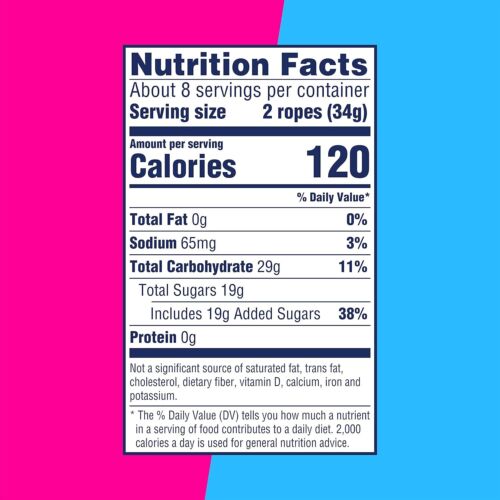 Sweet Tarts Ropes, Twisted Rainbow Punch Candy, 9 Ounce Pouch (Pack of 2) - Picture 7 of 13