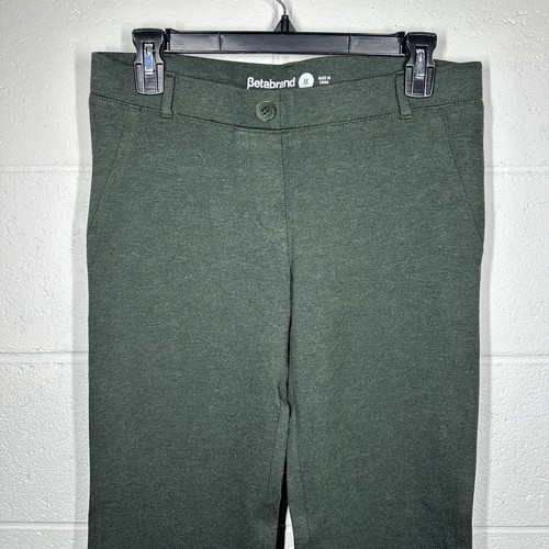 Betabrand Pants Women Medium Stretch Classic Bootcut Heathered Green W0104-THY - Picture 4 of 13