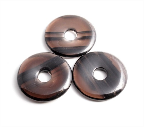 Edelstein Donuts A-L 20 30 40 50 mm für Lederband Kette Pi Scheibe Steinschatz - Bild 251 von 273