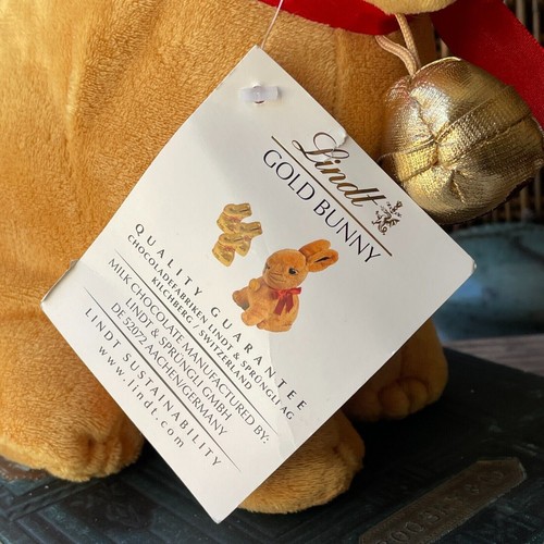 Lindt Gold Bunny Plush Soft Toy Zip Compartment 2014 NO Chocolates 10" - Picture 5 of 8