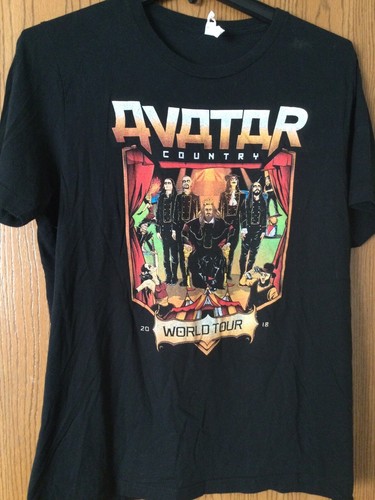 Avatar Country - World Tour 2018  - Black - XL - Spotting On Rear Right Sleeve. 