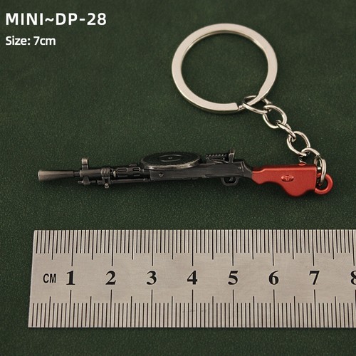 LLAVERO TOY MINI pistola M60 MG42 M4 HK416 AK47 M762 SVD L96 98K campo de batalla - Imagen 37 de 40