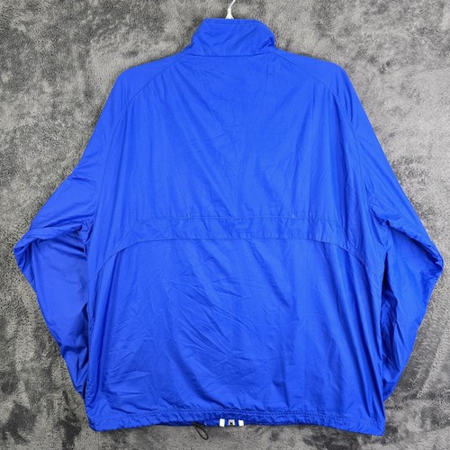 ADIDAS Jacket Men's CLIMALITE Blue Medium 3 Stripe Vent Full Zip Track Jacket - Picture 9 of 14