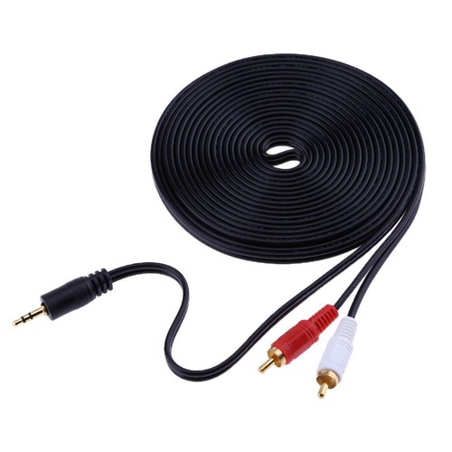 3.5mm 2RCA Audio Video Cable Universal AV Audio Video Output Cable for Audio DVD - Afbeelding 10 van 13