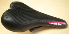 MONGOOSE BLACK/WHITE/DARK PINK BICYCLE SADDLE/SEAT BIKE PARTS 504