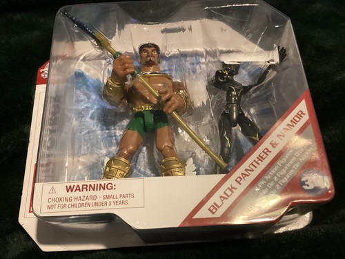 Nuovo Disney Store Marvel Toybox Action Figure Wakanda Forever Black Panther Namor - Foto 7 di 11