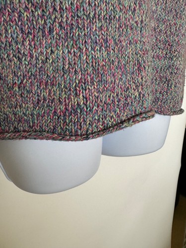 SO Blue SigridOlsen Women's M Multicolored Comfort, Lounge, Layer V Neck Sweater - Picture 4 of 8