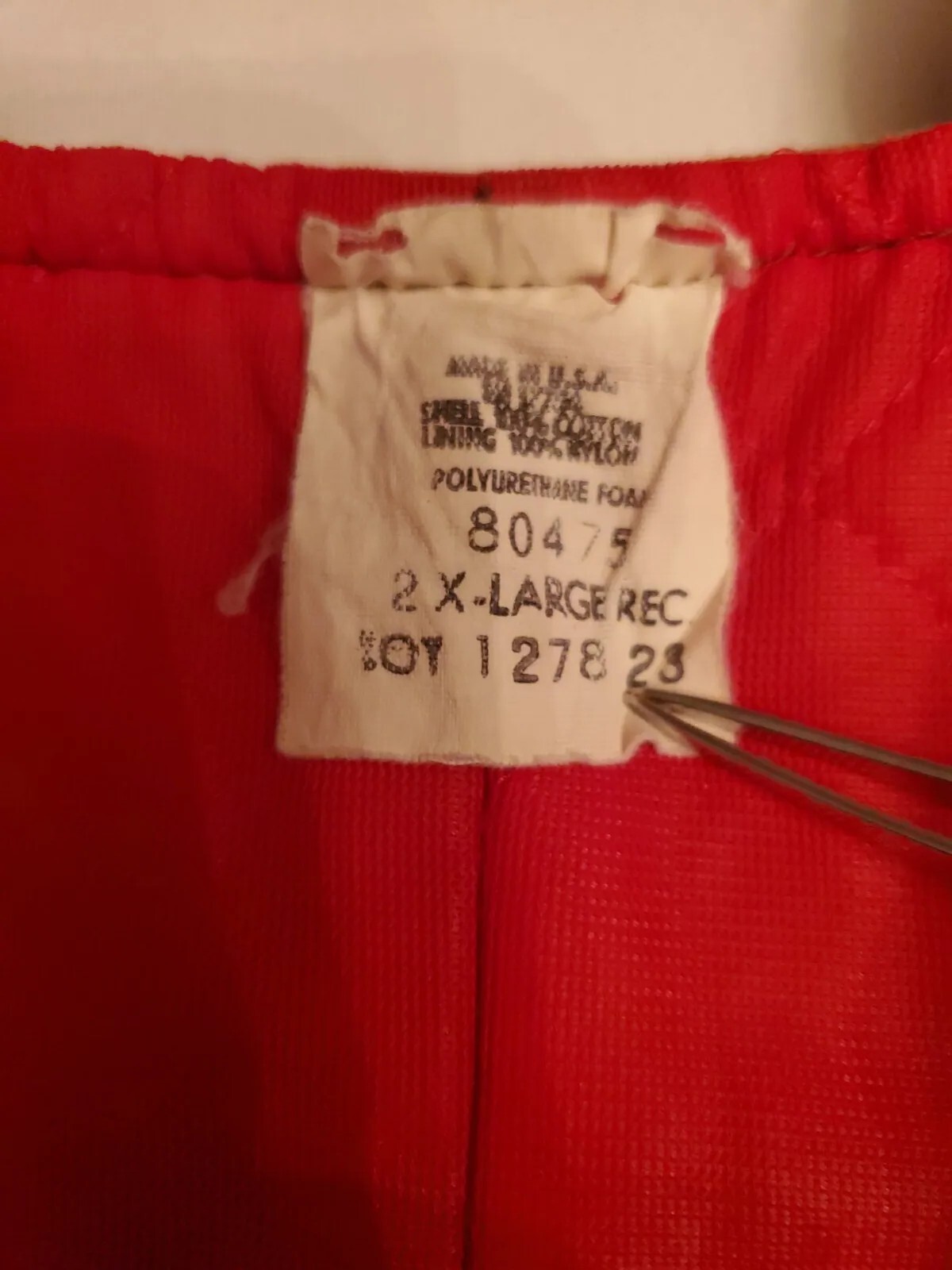 Vtg. Key Imperial Quilted Lined Tan Canvas Overal… - image 4