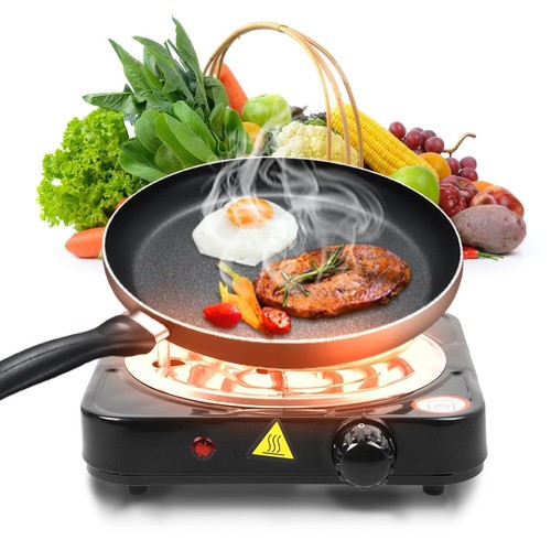 Portable Electric Single Double Burner Hot Plate Cooktop Dorm Countertop Stove - Picture 3 of 25