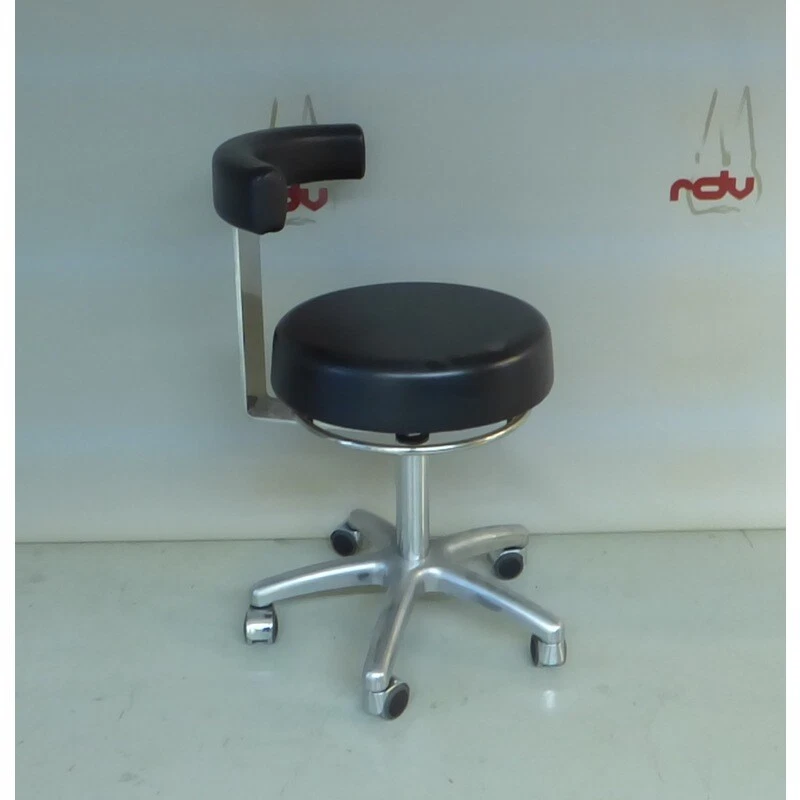 Euronda Onyx Behandlerstuhl Hocker schwarz Rollhocker - Bild 1 von 1