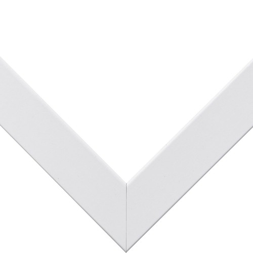 Craig Frames Essentials, 1" Wide Simple Satin White Picture Frame With a Mat - Picture 3 of 9