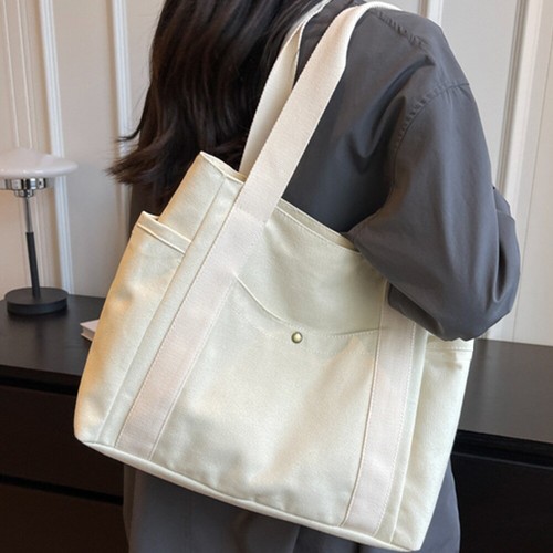 Women's Shopping Bags Reusable Canvas Tote Bag Large Female Shoulder HandBag - Picture 5 of 8