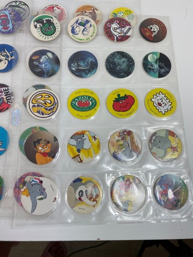 Original The World Pog Federation Album mit 170 Pogs & Mappe Simpsons Disney Coke - Bild 7 von 23