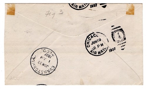 C10 Lindbergh Spirit of St Louis Airmail 1927 FDC C10-3 Rare Gorham VAR Wash DC - Picture 2 of 2