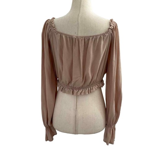 Illa Illa bauchfreies Langarm-Top Blush Pink Damen Größe Small | 46-37 - Bild 3 von 7