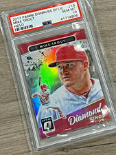 2017 Donruss Optic Pink Prizm Diamond Kings Mike Trout Angels PSA 10 HOLO