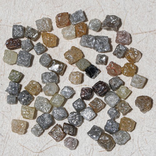 2.00+ C.T.W 6PCS CUBE Natural Loose Diamond Squar Fancy Sparkly Diamonds - Picture 3 of 4