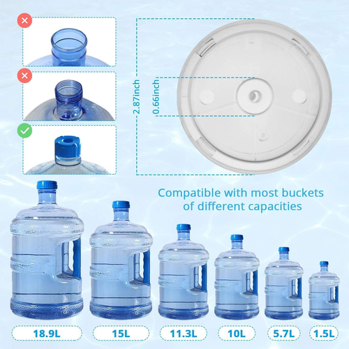 Portable Water Bottle Pump Electric Water Dispenser with Switch and USB Charging - Picture 4 of 8