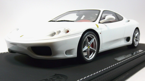 FERRARI 360 MODENA White/red interior Ltd 28 pcs BBR MODELS 1/18 - Foto 5 di 9