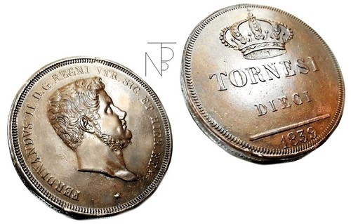 Napoli-Due Sicilie (Ferdinando II di Borbone) 10 Tornesi 1839-FDC. - Picture 4 of 9