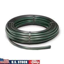 Drip Irrigation 1/2in Blank Tubing 100ft Polyethylene Black Expandable Hose New
