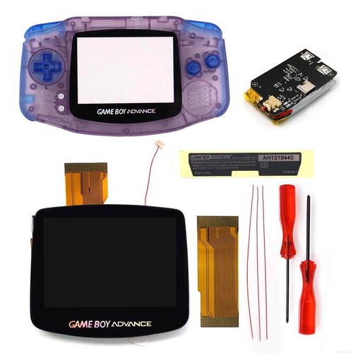 Gameboy Advance IPS V5 Laminated 1800mAh Screen Battery Mod No Solder + Shell - Picture 29 of 48