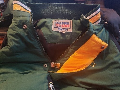 Chaqueta acolchada Green Bay Packers Starter Pro Line vintage de 1990 90 para hombre talla XL - Imagen 15 de 15