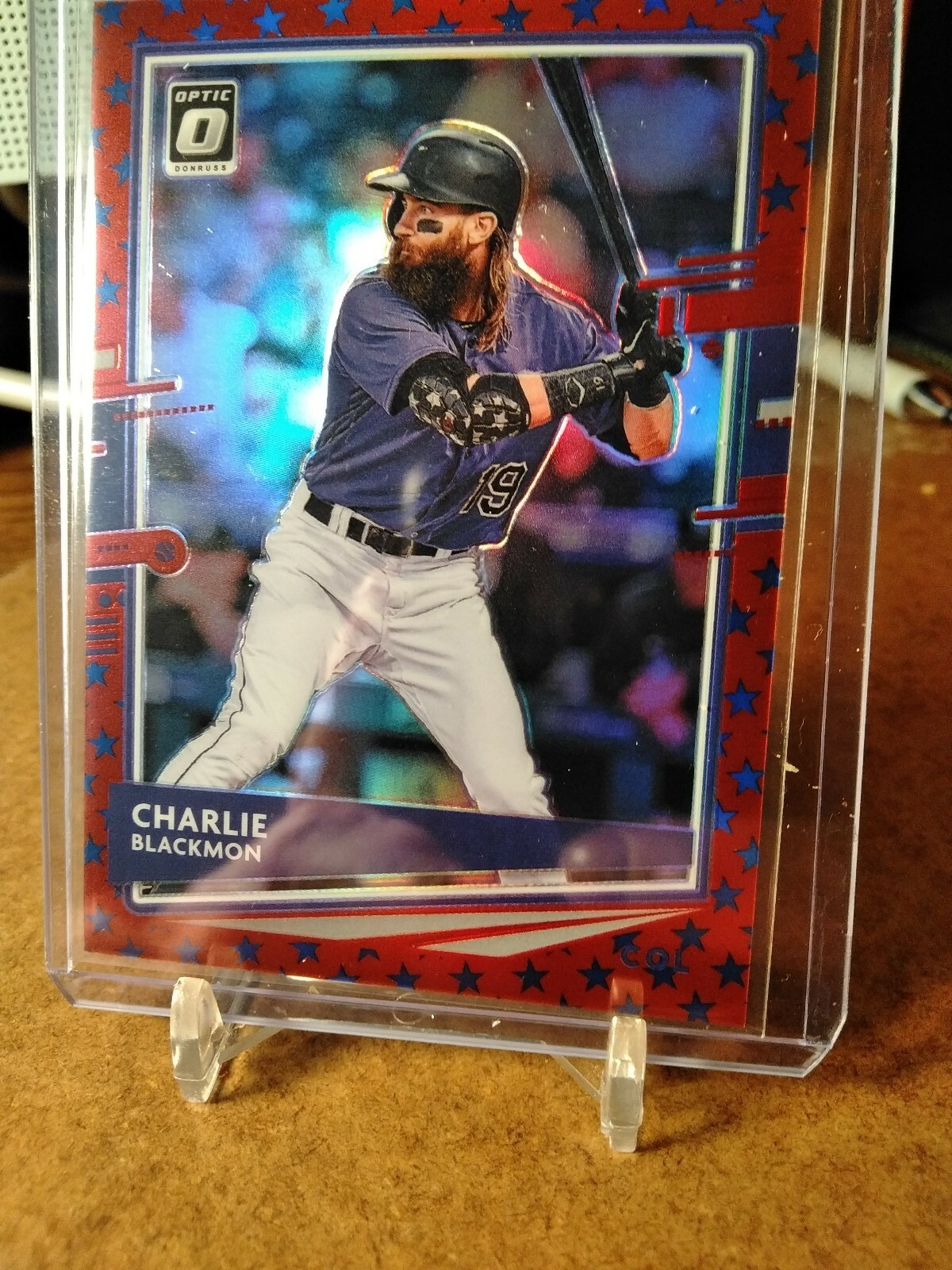 Charlie Blackmon 2020 Optic /45 Freedom Prizm Rockies