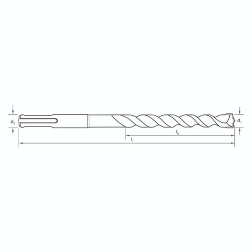 Suttontools SDS Plus Masonry Drill Bit 16x260mm D6151600 - Picture 3 of 3