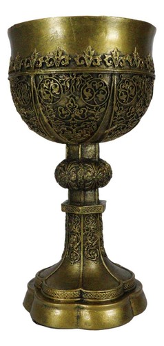 Ebros Merlin's Holy Grail The Golden Cup Of Life Chalice Ceremonial Cup Arthur - Picture 5 of 11