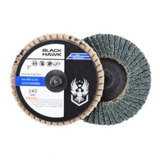 100 Pack - 3" Mini Flap Discs 40 Grit Quick Change Sanding Roloc Style Type R